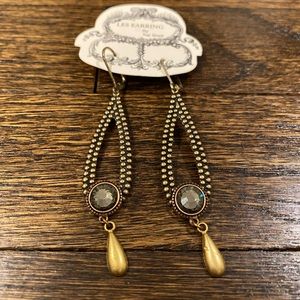 Boutique Gem Earrings; unique drop earrings.